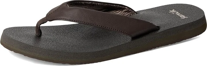 Sanuk Yoga Mat II Women's Sandals Brown : 7 B - Medium, Faux Leather - Image 5