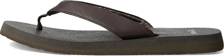 Sanuk Yoga Mat II Women's Sandals Brown : 7 B - Medium, Faux Leather - Image 6