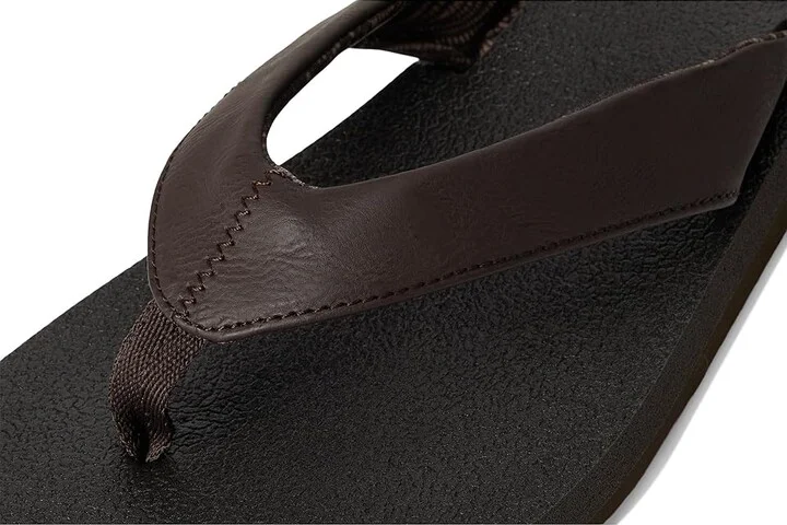 Sanuk Yoga Mat II Women's Sandals Brown : 7 B - Medium, Faux Leather - Image 7