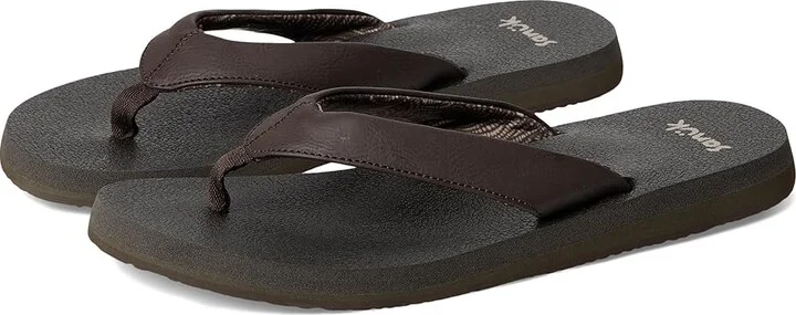 Sanuk Yoga Mat II Women's Sandals Brown : 7 B - Medium, Faux Leather