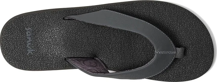 Sanuk Yoga Mat II Women's Sandals Charcoal : 10 B - Medium, Faux Leather - Image 2