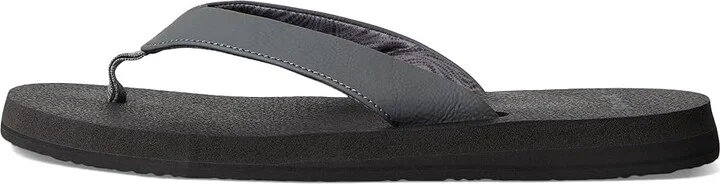 Sanuk Yoga Mat II Women's Sandals Charcoal : 10 B - Medium, Faux Leather - Image 6