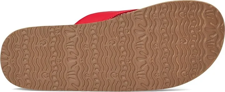 Sanuk Yoga Mat II Women's Sandals Cherry Red : 10 B - Medium, Faux Leather - Image 3