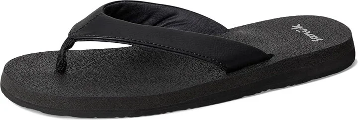 Sanuk Yoga Mat II Women's Sandals Ebony : 10 B - Medium, Faux Leather - Image 5