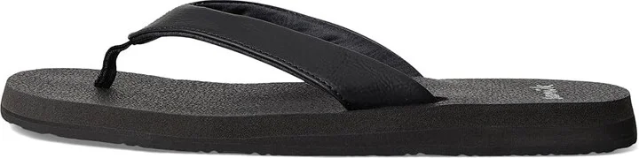 Sanuk Yoga Mat II Women's Sandals Ebony : 10 B - Medium, Faux Leather - Image 6