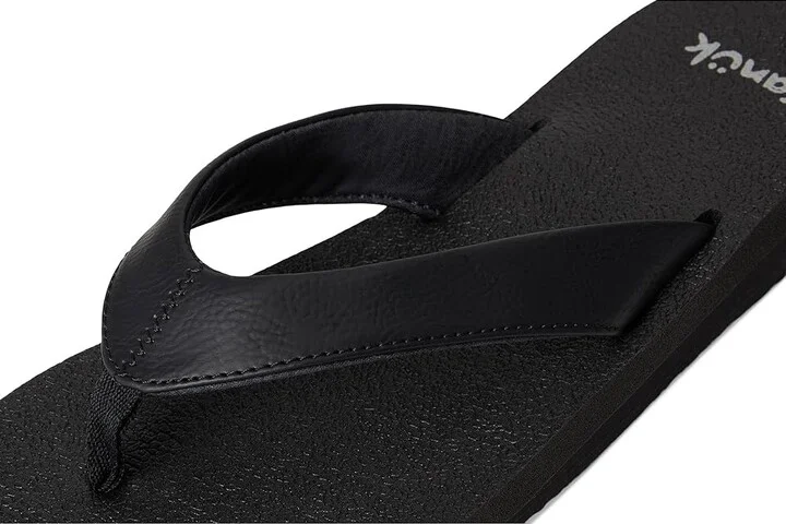 Sanuk Yoga Mat II Women's Sandals Ebony : 10 B - Medium, Faux Leather - Image 7