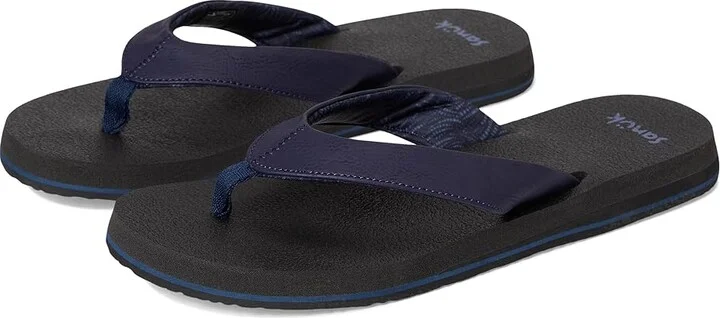 Sanuk Yoga Mat II Women's Sandals Navy : 8 B - Medium, Faux Leather