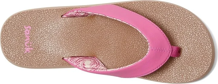 Sanuk Yoga Mat II Women's Sandals Phlox Pink : 10 B - Medium, Faux Leather - Image 2