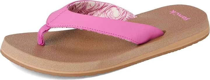 Sanuk Yoga Mat II Women's Sandals Phlox Pink : 10 B - Medium, Faux Leather - Image 5