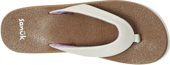 Sanuk Yoga Mat II Women's Sandals White : 11 B - Medium, Faux Leather - Image 2