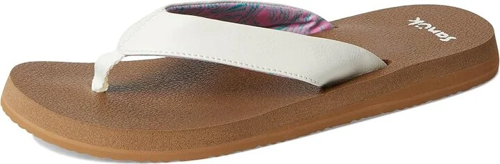 Sanuk Yoga Mat II Women's Sandals White : 11 B - Medium, Faux Leather - Image 5