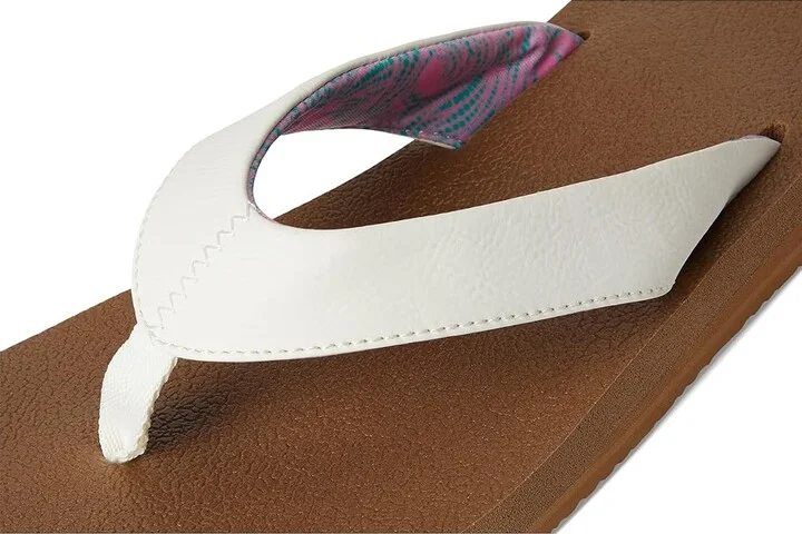 Sanuk Yoga Mat II Women's Sandals White : 11 B - Medium, Faux Leather - Image 7
