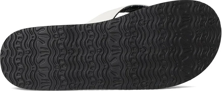 Sanuk Yoga Mat II Women's Sandals White/Black : 9 B - Medium, Faux Leather - Image 3