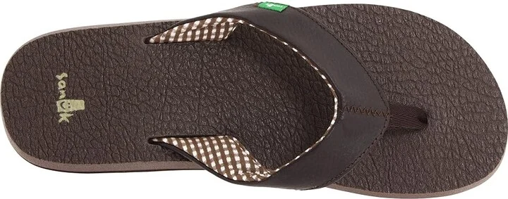 Sanuk Yoga Mat Women's Sandals Brown : 5 B - Medium, Synthetic - Image 3