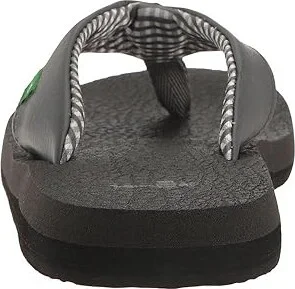 Sanuk Yoga Mat Women's Sandals Charcoal : 5 B - Medium, Synthetic - Image 5