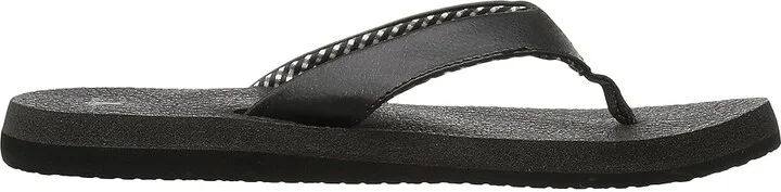 Sanuk Yoga Mat Women's Sandals Ebony : 5 B - Medium, Synthetic - Image 8