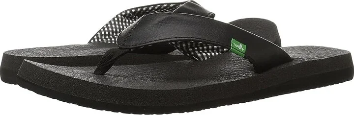 Sanuk Yoga Mat Women's Sandals Ebony : 5 B - Medium, Synthetic