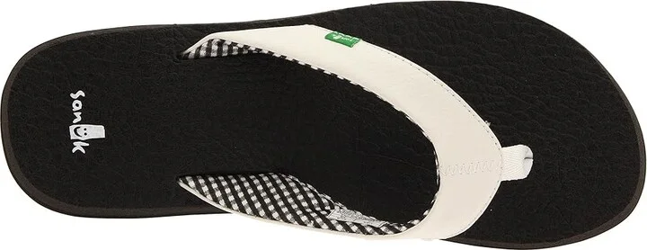 Sanuk Yoga Mat Women's Sandals White : 5 B - Medium, Synthetic - Image 3