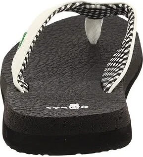 Sanuk Yoga Mat Women's Sandals White : 5 B - Medium, Synthetic - Image 5