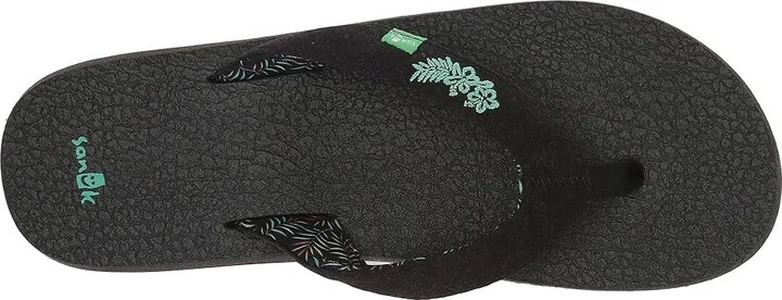 Sanuk Yoga Paradise 2 Women's Sandals Black Paradise Palms : 5 B - Medium, Textile - Image 3