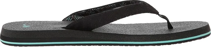 Sanuk Yoga Paradise 2 Women's Sandals Black Paradise Palms : 5 B - Medium, Textile - Image 8