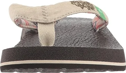 Sanuk Yoga Paradise 2 Women's Sandals Natural Paradise Palms : 11 B - Medium, Textile - Image 6