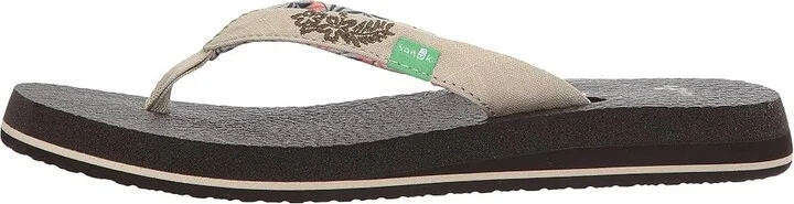 Sanuk Yoga Paradise 2 Women's Sandals Natural Paradise Palms : 11 B - Medium, Textile - Image 7