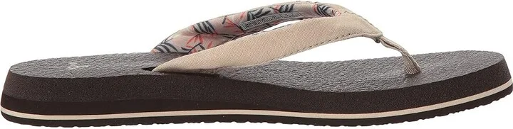 Sanuk Yoga Paradise 2 Women's Sandals Natural Paradise Palms : 11 B - Medium, Textile - Image 8