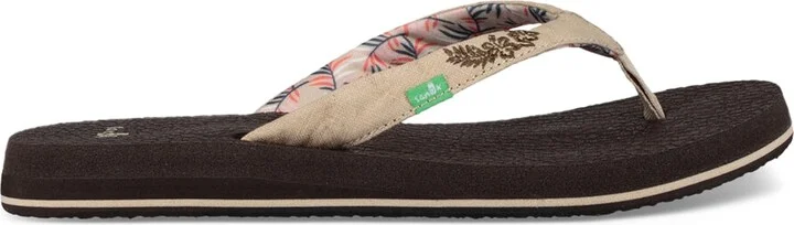 Sanuk Yoga Paradise II | Flip Flops for Women | Yoga Sandals For Women | Women's Beach Sandals | Memory Foam Footbed