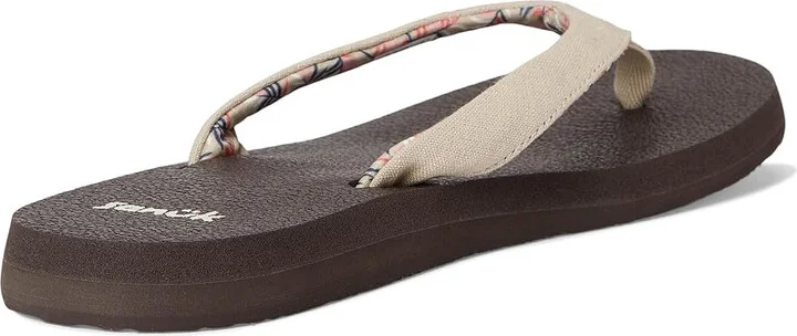 Sanuk Yoga Paradise II Women's Sandals Natural Paradise Palms : 9 B - Medium, Synthetic - Image 4