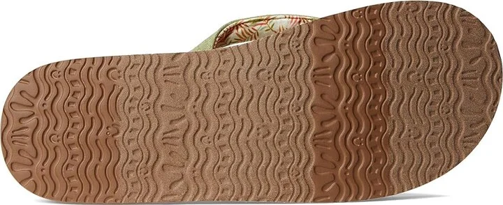 Sanuk Yoga Paradise II Women's Sandals Sage Paradise Palms : 8 B - Medium, Synthetic - Image 3