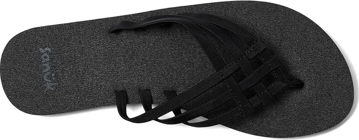 Sanuk Yoga Sandy II Women's Sandals Black : 7 B - Medium, Synthetic - Image 2