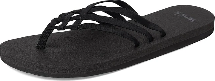 Sanuk Yoga Sandy II Women's Sandals Black : 7 B - Medium, Synthetic - Image 5