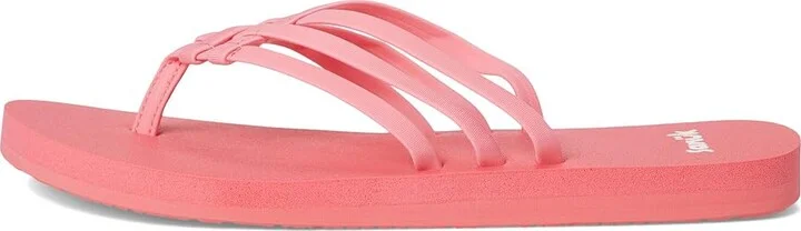 Sanuk Yoga Sandy II Women's Sandals Sugar Coral : 7 B - Medium, Synthetic - Image 6