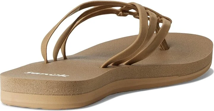 Sanuk Yoga Sandy II Women's Sandals Tobacco Brown : 11 B - Medium, Synthetic - Image 4