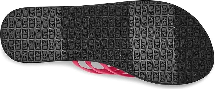 Sanuk Yoga Sandy Women's Shoes Hot Pink : 11 B - Medium, Textile - Image 3