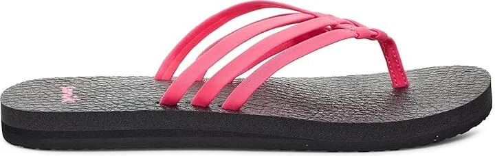 Sanuk Yoga Sandy Women's Shoes Hot Pink : 11 B - Medium, Textile - Image 5