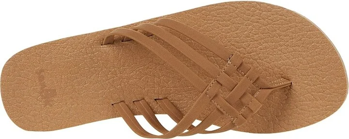 Sanuk Yoga Sandy Women's Shoes Tobacco Brown : 6 B - Medium, Textile - Image 2