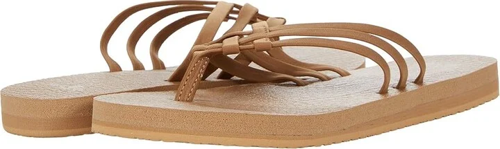 Sanuk Yoga Sandy Women's Shoes Tobacco Brown : 6 B - Medium, Textile
