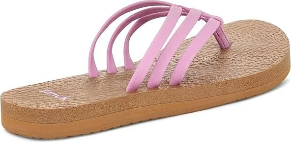 Sanuk Yoga Sandy Women's Shoes Violet Tulle : 10 B - Medium, Textile - Image 4