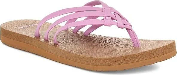 Sanuk Yoga Sandy Women's Shoes Violet Tulle : 10 B - Medium, Textile
