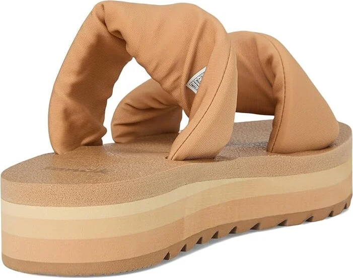 Sanuk Yoga Twist-n-slide Women's Wedge Shoes Tan : 10 B - Medium, Synthetic - Image 4