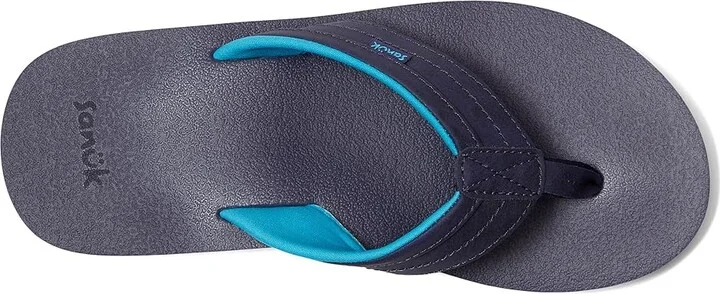 Sanuk Ziggy Men's Sandals Navy Bright : 7 D - Medium, Leather/Rubber - Image 2