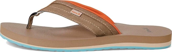 Sanuk Ziggy Men's Sandals Tan : 13 D - Medium, Leather/Rubber - Image 6