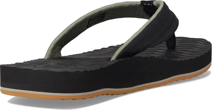 Sanuk Ziggy Plush Men's Sandals Black : 12 D - Medium, Leather/Rubber - Image 4