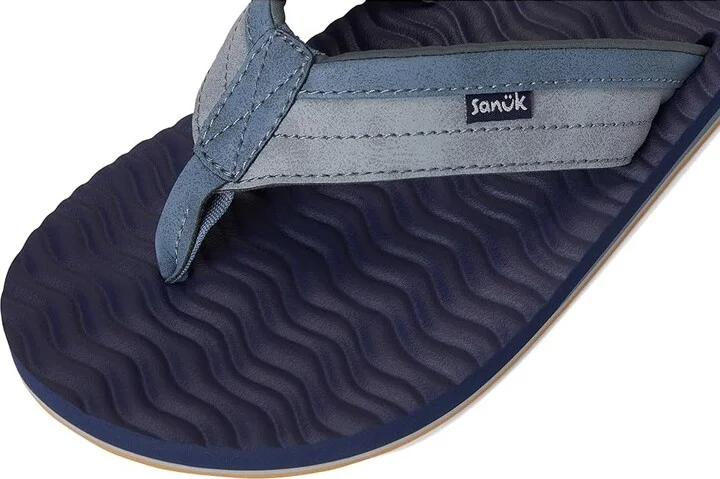 Sanuk Ziggy Plush Men's Sandals Blue : 7 D - Medium, Leather/Rubber - Image 7