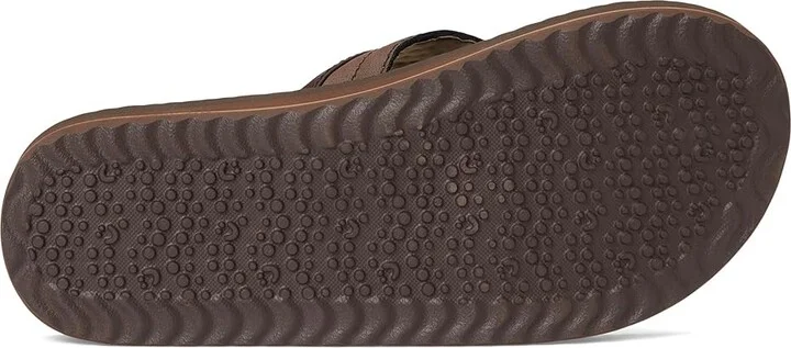 Sanuk Ziggy Plush Men's Sandals Brown : 9 D - Medium, Leather/Rubber - Image 3