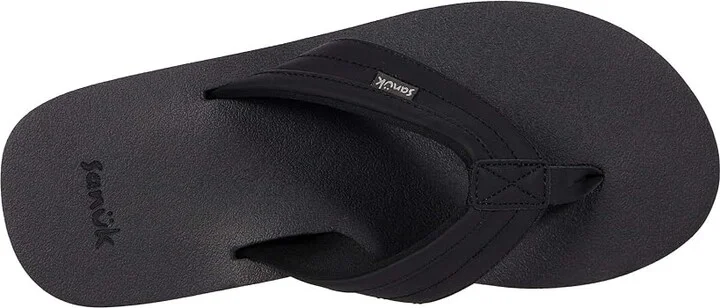 Sanuk Ziggy Soft Top Men's Shoes Black : 7 D - Medium, Synthetic - Image 2