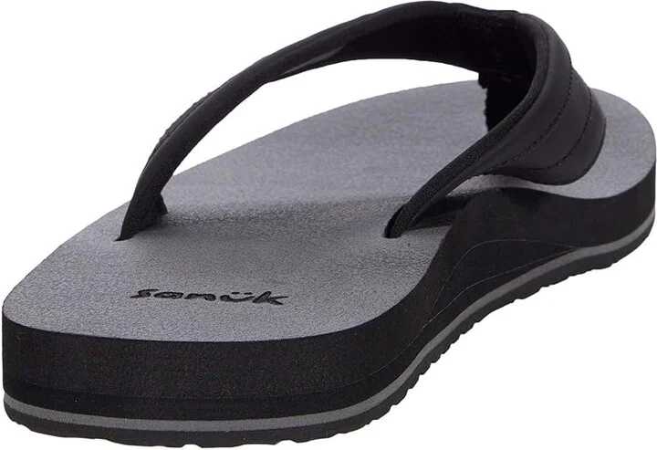 Sanuk Ziggy Soft Top Men's Shoes Black : 7 D - Medium, Synthetic - Image 4