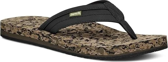 Sanuk Ziggy Soft Top Men's Shoes Black : 7 D - Medium, Synthetic
